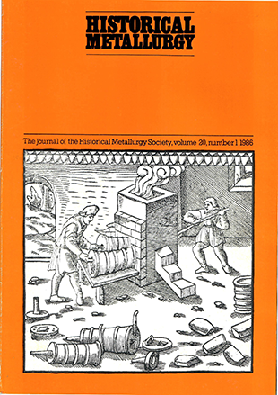 Cover page of Historical Metallurgy 20(1)